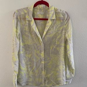 Equipment silk floral top